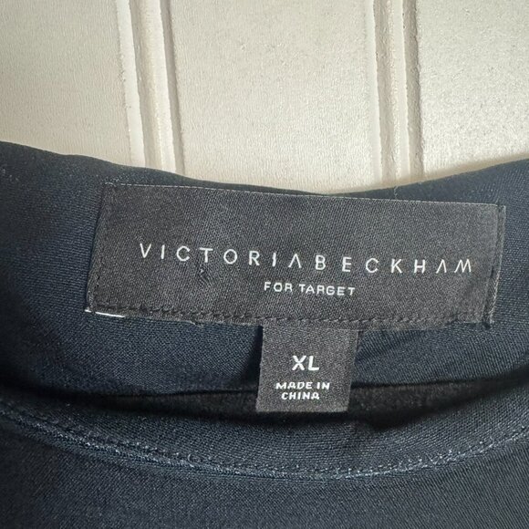 Victoria Beckham For Target Black Floral Slightly Crop Top Size XL G26 - Picture 5 of 8